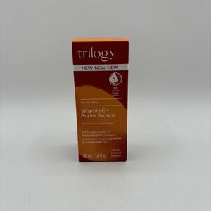 Trilogy Vitamin C+ Super Serum 1oz -Brighten Tighten Smooth 8 Actives Anti-Aging